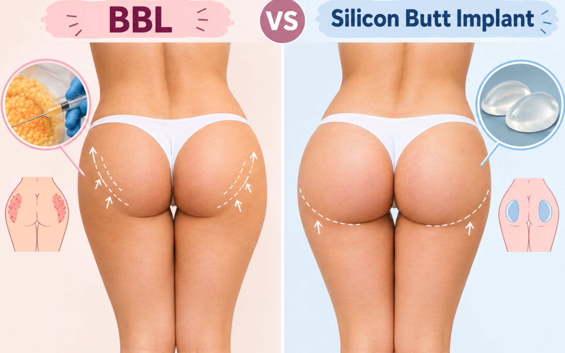 BBL vs Butt Implants Which Buttock Augmentation Is Safer?